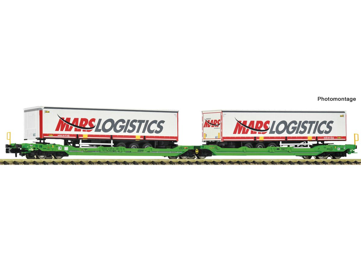 FLEISCHMANN 6660102 DOPPELTASCHEN-GELENKWAGEN CFL CARGO SDGGMRSS MARS LOGISTICS
