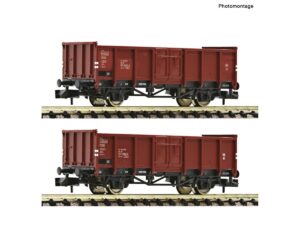 FLEISCHMANN 6660138 OFFENE GÜTERWAGEN DR ES / SET MIT 2 WAGEN
