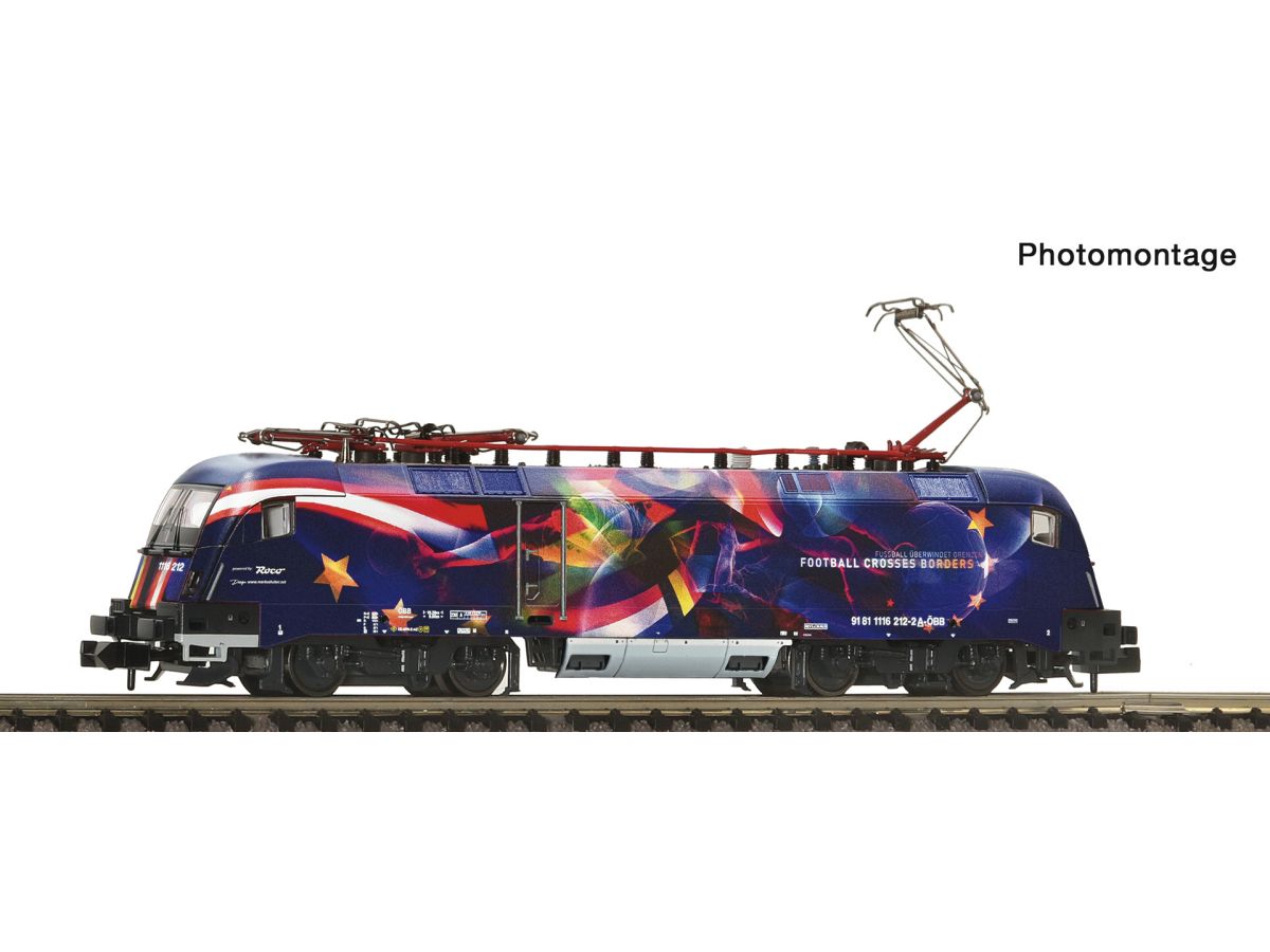 FLEISCHMANN 7560070 ELEKTROLOK ÖBB 1116 212-2 FUßBALL VEREINT EUROPA