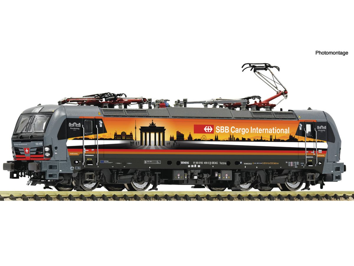FLEISCHMANN 7560074 ELEKTROLOK SBB CARGO INTERNATIONAL 193 459-5 DEUTSCHLANDPIERCER