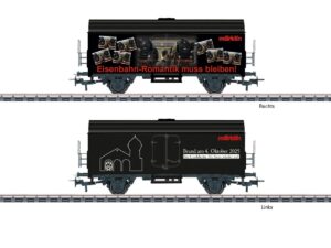 MÄRKLIN 44294 SONDERWAGEN MIT SPENDENAKTION EISENBAHN-ROMANTIK UND BW CRAILSHEIM
