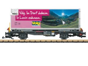 LGB 46896 Containertragwagen RhB Lb 7869 beladen mit Wechselpritsche "VOLG"