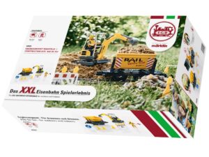LGB 49501 ERGÄNZUNGSSET BAUSTELLE MIT KIPPLORENWAGEN "RAIL WORKS"