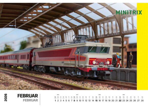 MÄRKLIN 19726 MÄRKLIN/TRIX WANDKALENDER 2026 FEBRUAR