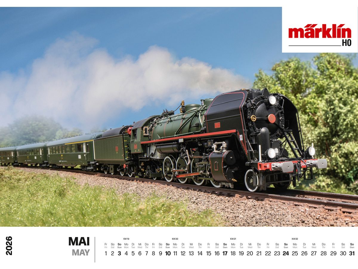 MÄRKLIN 19726 MÄRKLIN/TRIX WANDKALENDER 2026 MAI