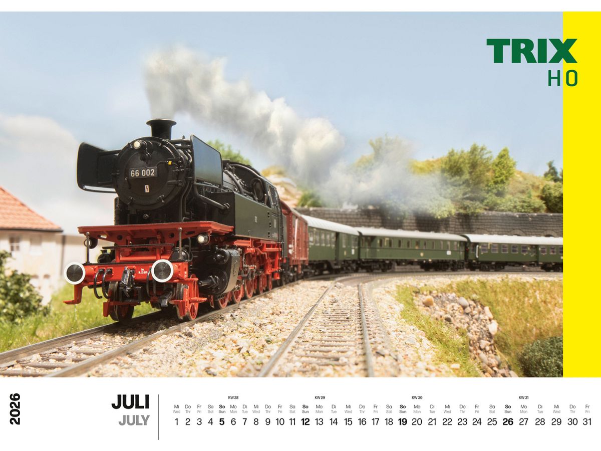 MÄRKLIN 19726 MÄRKLIN/TRIX WANDKALENDER 2026 JULI