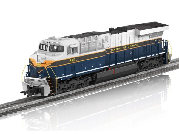 Märklin 38443 Diesellok Norfolk Southern ES44AC No. 8101 "Central of Georgia" Schrägansicht