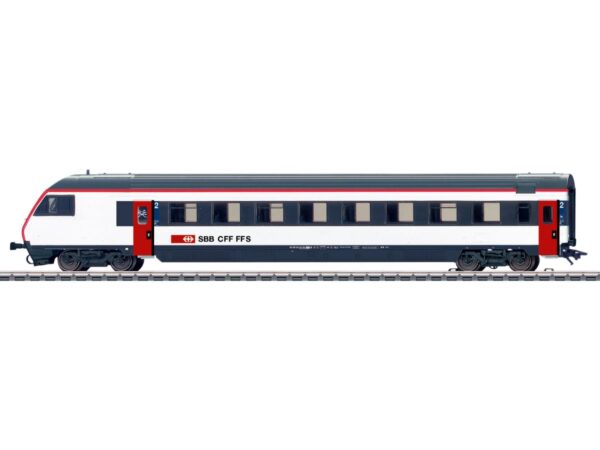 Märklin 42177 Steuerwagen 2. Klasse SBB EW IV Bt, rote Türen & Dachkante (Längen-Mstb. 1:100)