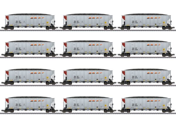 Märklin 45666 Güterwagen BNSF Hopper Car Set / Set mit 12 Wagen