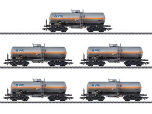 MÄRKLIN 46465 CHLORGASKESSELWAGEN-SET VTG / SET MIT 5 WAGEN