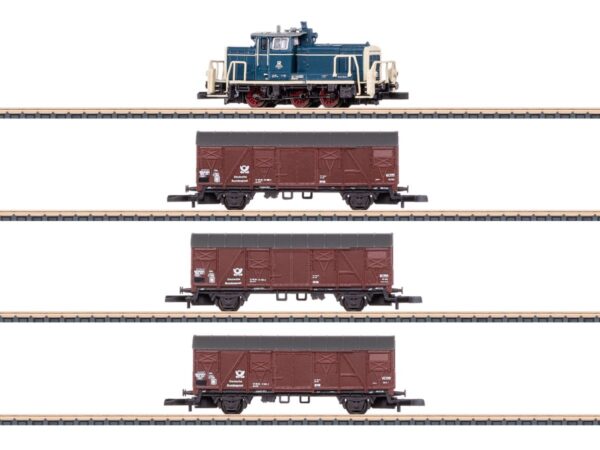 MÄRKLIN 81359 ZUGPACKUNG DEUTSCHE BUNDESPOST MIT BR 261 / SET MIT LOK UND 3 WAGEN