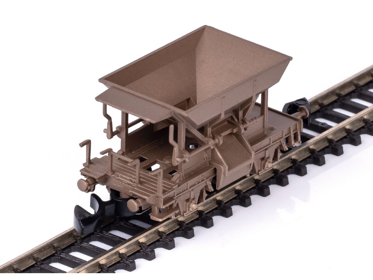 MÄRKLIN 82000 SCHOTTERWAGEN IN ECHTBRONZE BILD 4