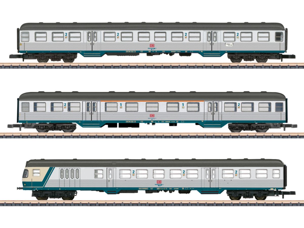 MÄRKLIN 87183 PERSONENWAGENSET KARLSRUHER KOPF DB / SET MIT 3 WAGEN