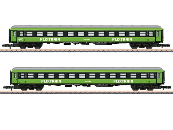 MÄRKLIN 87404 SCHNELLZUGWAGEN-SET 2 FLIXTRAIN