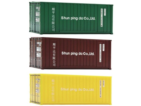 ROCO 05217 20FT CONTAINER SET MIT 3 STUECK