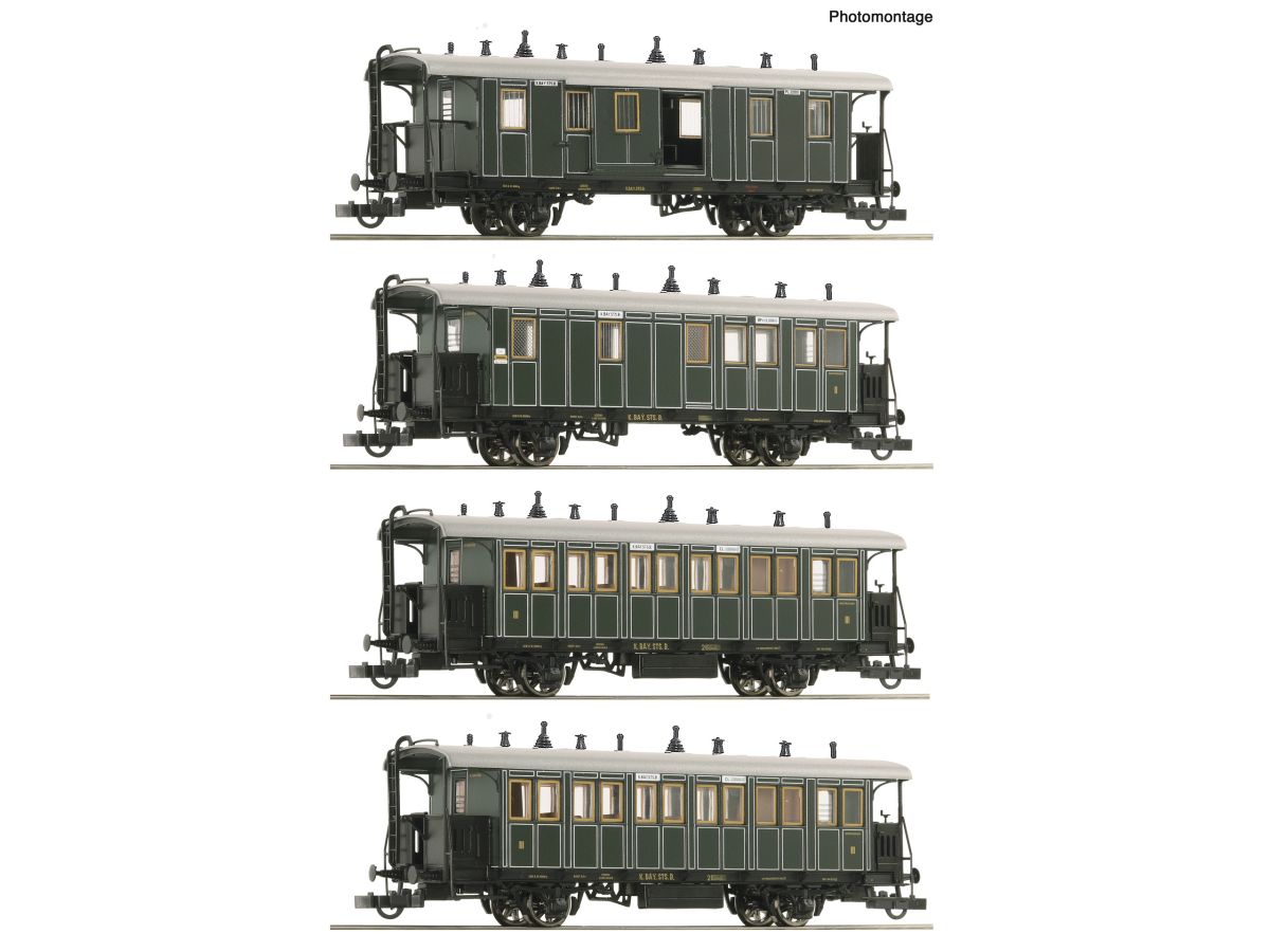 ROCO 6200197 LOKALBAHNZUG K.BAY.STS.B. / SET MIT 4 WAGEN