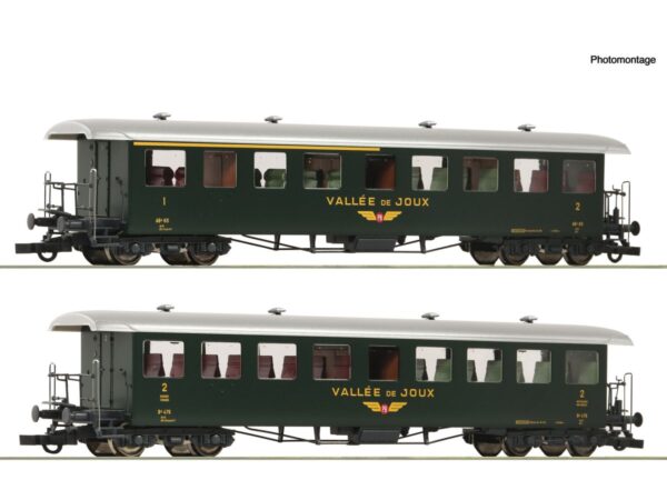 ROCO 6200198 SEETALBAHNWAGEN VALLÉE DE JOUX / SET MIT 2 WAGEN