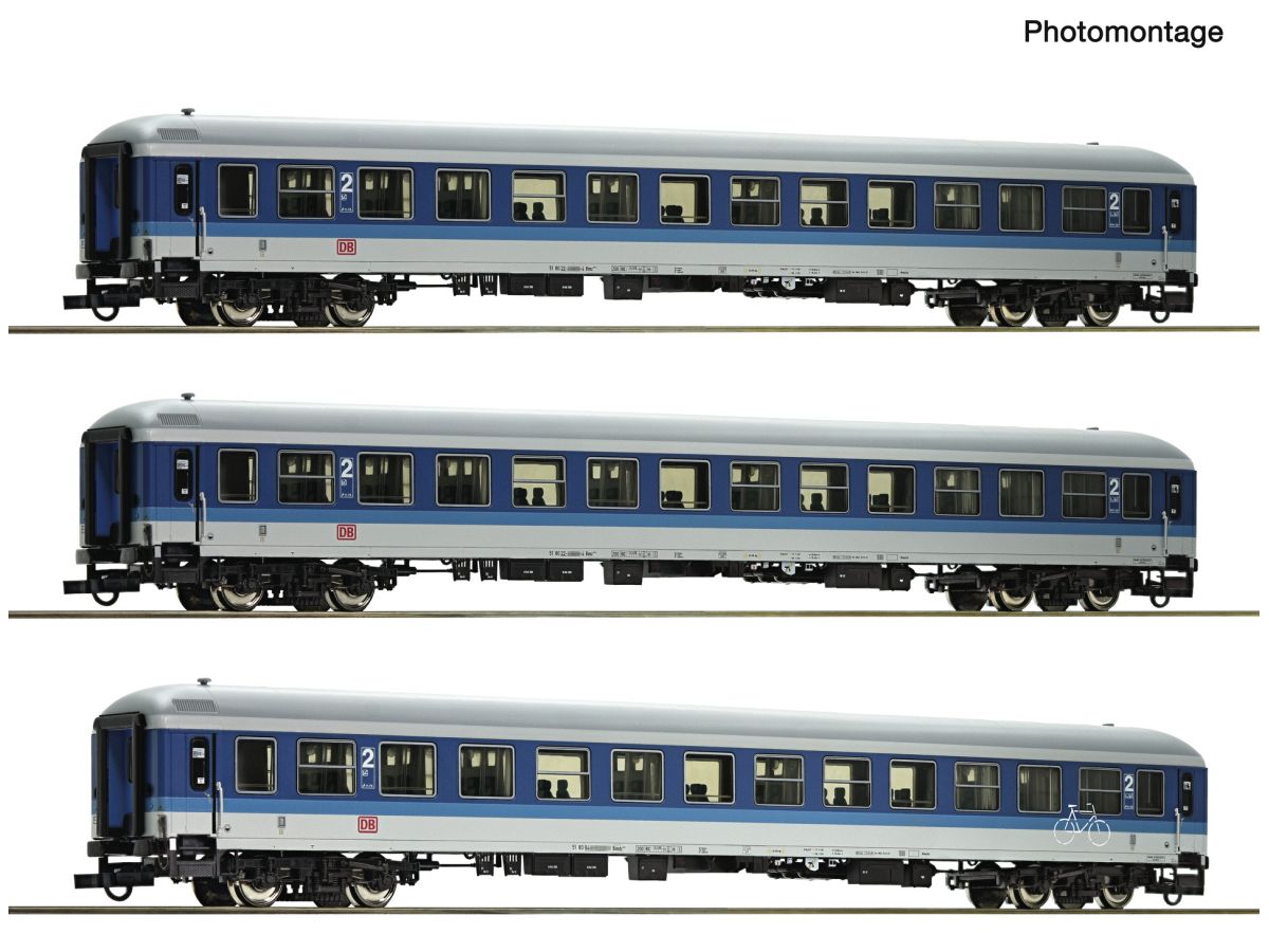 ROCO 6200209 REISEZUGWAGEN INTERREGIO „IR 461“ DB / SET 2 MIT 3 WAGEN