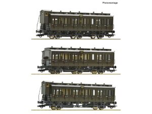 ROCO 6200254 PERSONENWAGEN DRG / SET MIT 3 WAGEN