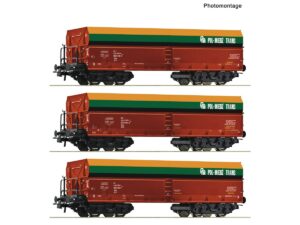 ROCO 6600218 SELBSTENTLADEWAGEN PMT FALS / SET MIT 3 WAGEN