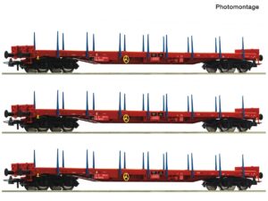 ROCO 6600219 RUNGENWAGEN RCW RS / SET MIT 3 WAGEN