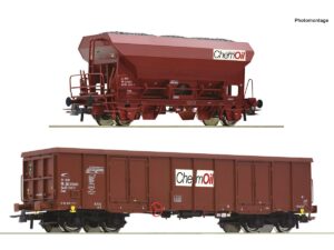 ROCO 6600221 GÜTERWAGEN CHEMOIL EAS UND FCS / SET MIT 2 WAGEN