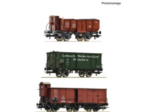 ROCO 6600223 GÜTERZUG, K.BAY.STS.B. / SET MIT 3 WAGEN