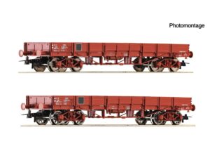 ROCO 6600224 NIEDERBORDWAGEN SNCF TP / SET MIT 2 WAGEN