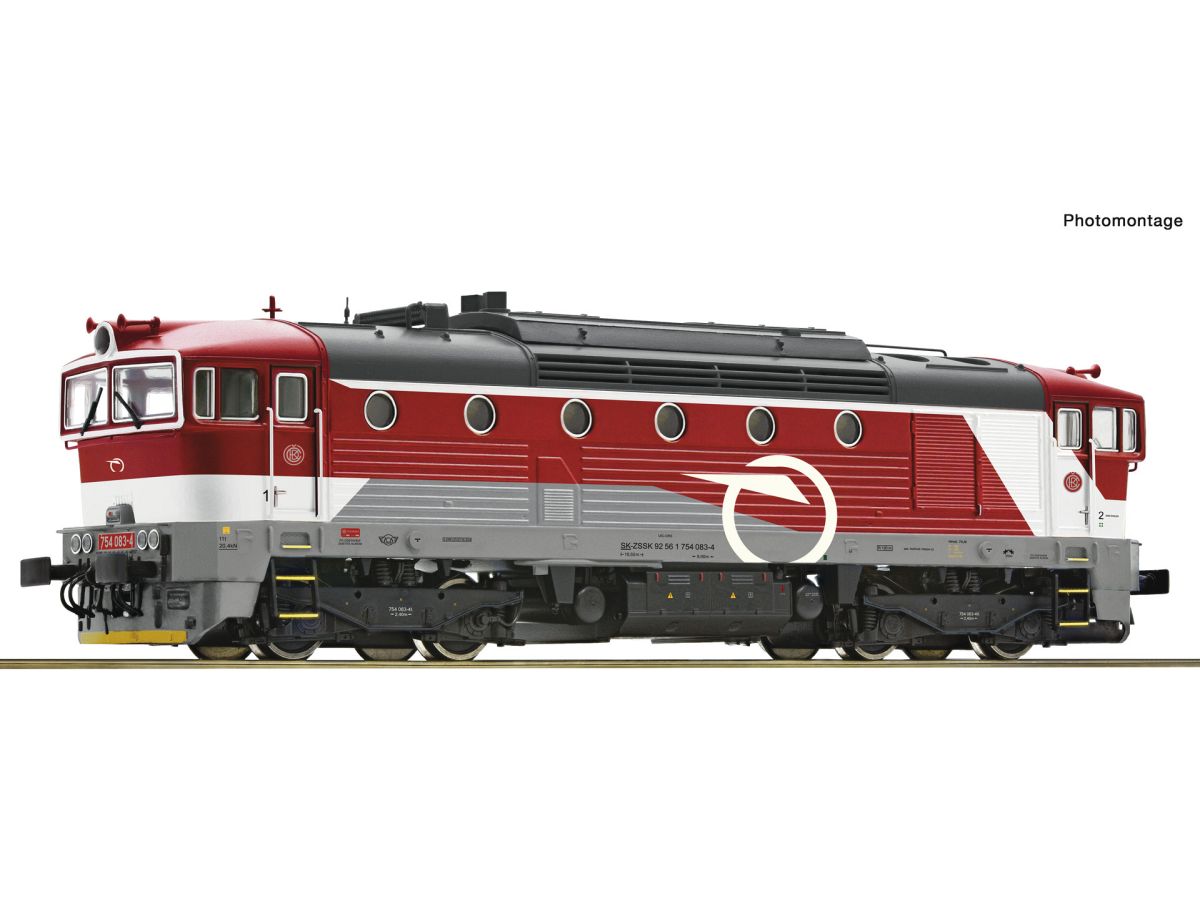 ROCO 7300082 DIESELLOK ZSSK 754 083-4 (DC ANALOG)