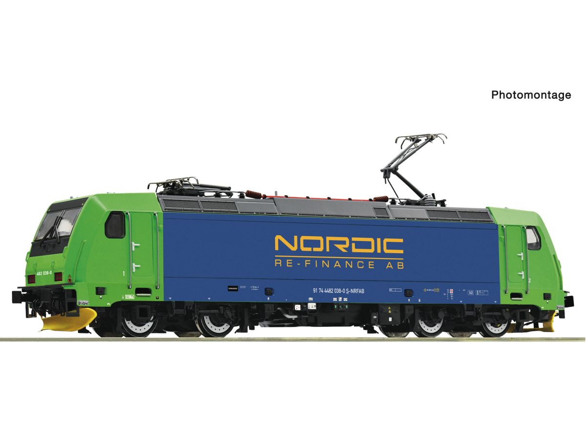 ROCO 7500167 ELEKTROLOK NORDIC RE-FINANCE 482 038-0 (DC ANALOG)