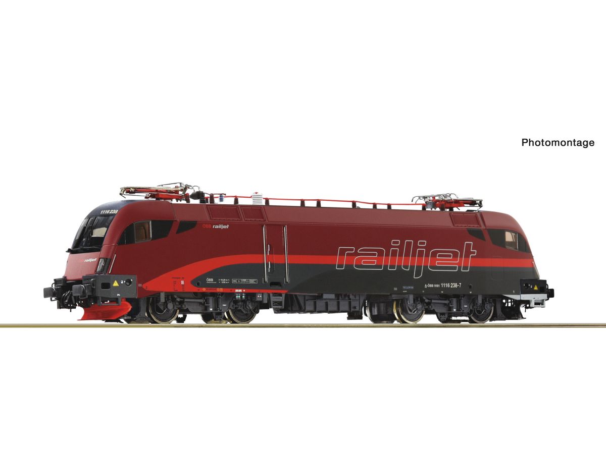 ROCO 7500208 ELEKTROLOK ÖBB 1116 238-7 RAILJET“ (DC ANALOG)