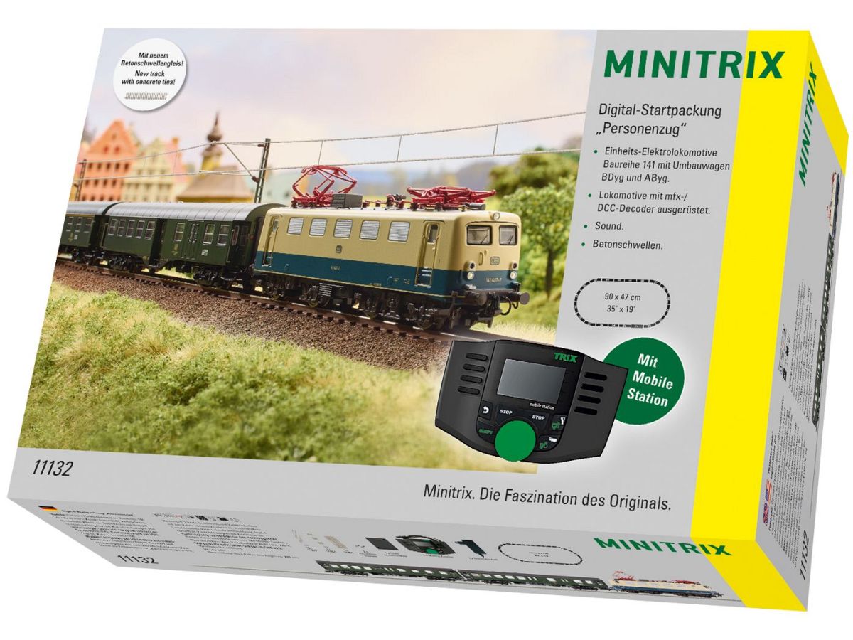 MINITRIX 11132 DIGITAL-STARTPACKUNG PERSONENZUG