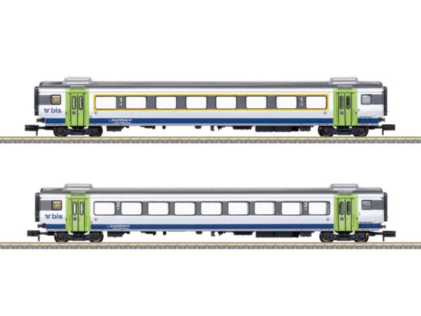 Minitrix 18293 Schnellzugwagen-Set GOLDENPASSLINE (2) BLS EW III
