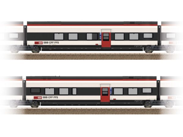 TRIX 23281 ERGAENZUNGSWAGEN SET 1 SBB GIRUNO RABE 501 003