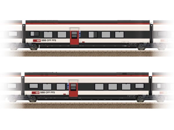 TRIX 23282 ERGAENZUNGSWAGEN SET 2 SBB GIRUNO RABE 501 003
