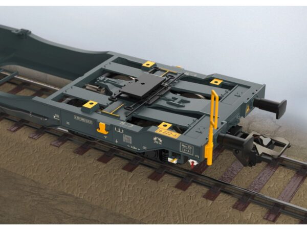 TRIX 24472 DOPPELTASCHEN GELENKWAGEN MFD RAIL SDGGMRSS DETAIL 2