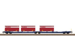 TRIX 24474 DOPPEL-TASCHENWAGEN T3000E VTG AG SDGGMRSS S269 PLANZER