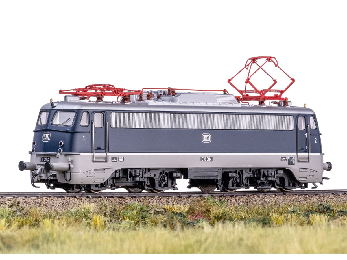 TRIX 25128 ELEKTROLOK DB E10 384 BÜGELFALTE, BLAU-GRAU BILD 4
