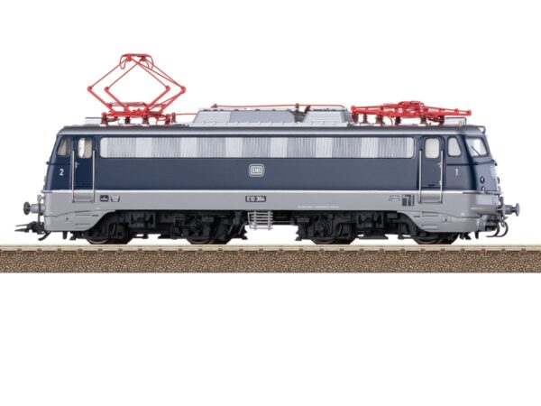 TRIX 25128 ELEKTROLOK DB E10 384 BÜGELFALTE, BLAU-GRAU