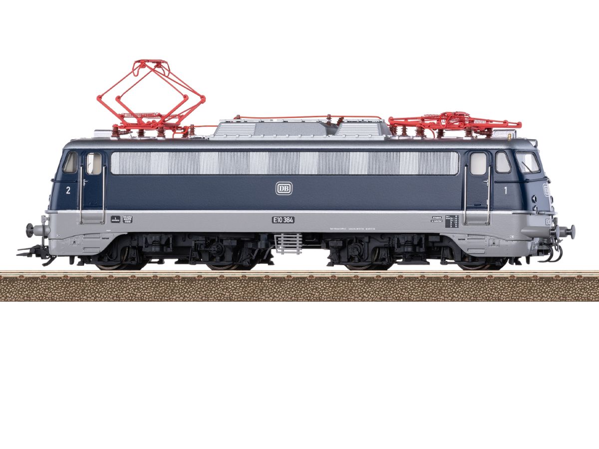 TRIX 25128 ELEKTROLOK DB E10 384 BÜGELFALTE, BLAU-GRAU
